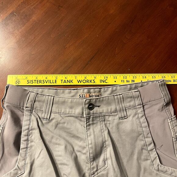 5.11 Tactical Pants 32 x 32 Gray Utility Men's Cargo Multi-Pocket Pants - Picture 5 of 9